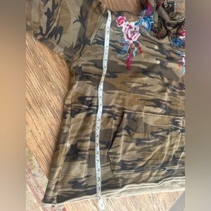 Johnny Was Camo Embroidered Hoody